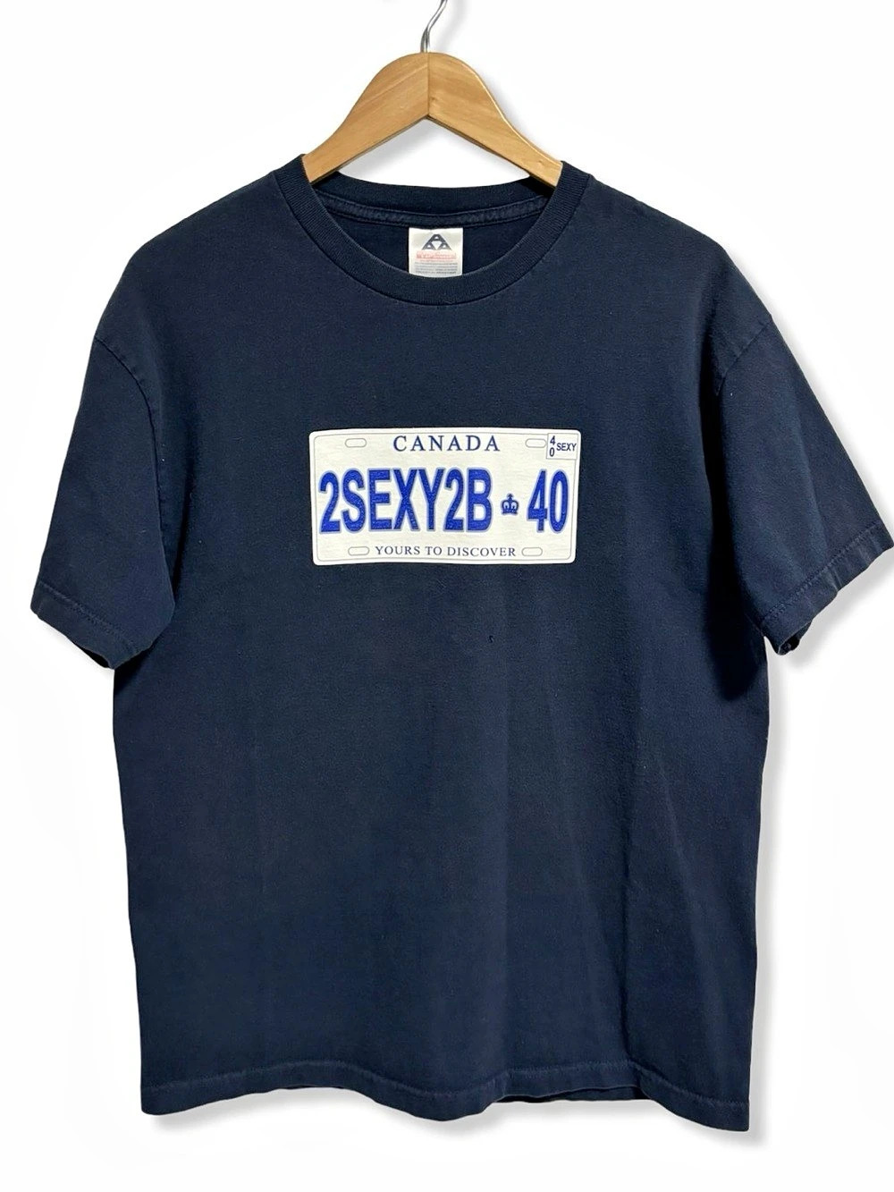 Vintage Y2K 2SEXY2B•40 License Plate T-Shirt